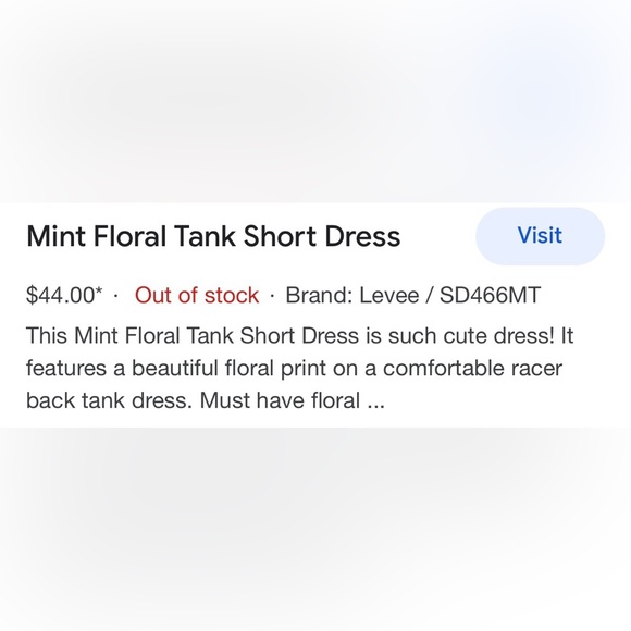 ⭐️SAVED BY FHE DRESS MINT FLORAL TANK SHORT DRESS SZ MEDIUM WARN ONCE - Picture 15 of 16
